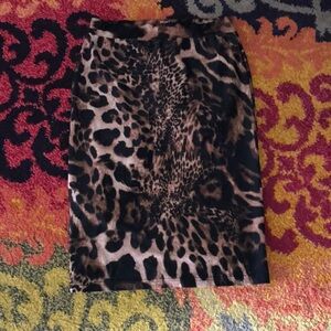 Leopard Pencil Skirt w/ leggings Youth XL